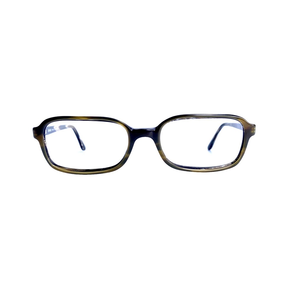 Versace Brown Tortoise Rectangular Eyeglasses Italy Mod 3001 137 54 18 140
